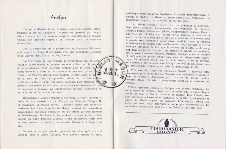Les programmes de Théatre de l\